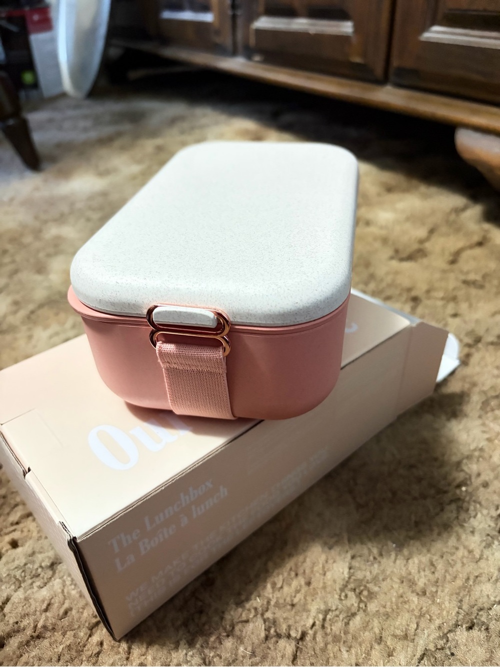 Our Place Pink and Cream Bento Lunch Box